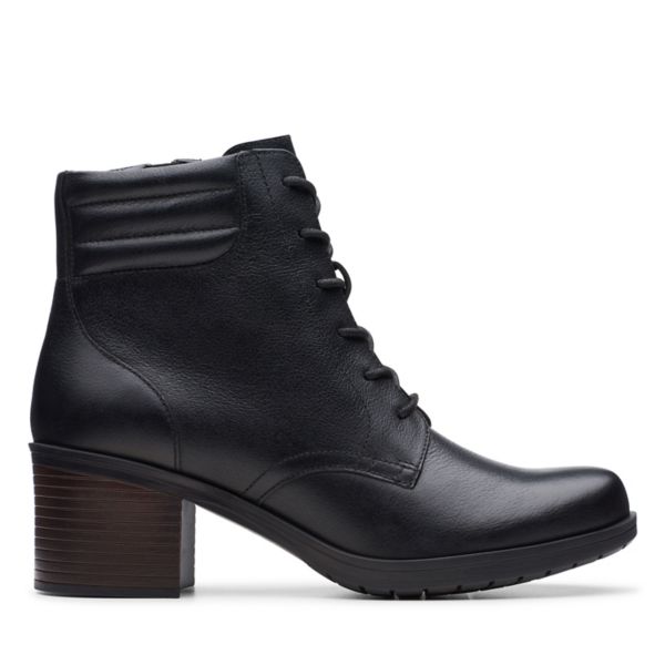 Clarks Womens Hollis Jasmine Ankle Boots Black | USA-1674082